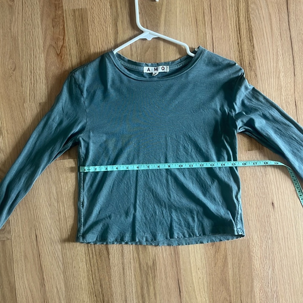 AMO Long Sleeve Babe Tee - Sea Green Color